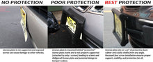 Bumper Thumper Ultimate Front Bumper Guard Shock Absorbing Flexible (License Plate Frame ONLY), License Plate Frame, Luv-Tap, Luv-Tap