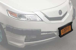 Bumper Thumper Ultimate Front Bumper Guard Shock Absorbing Flexible (License Plate Frame ONLY), License Plate Frame, Luv-Tap, Luv-Tap 